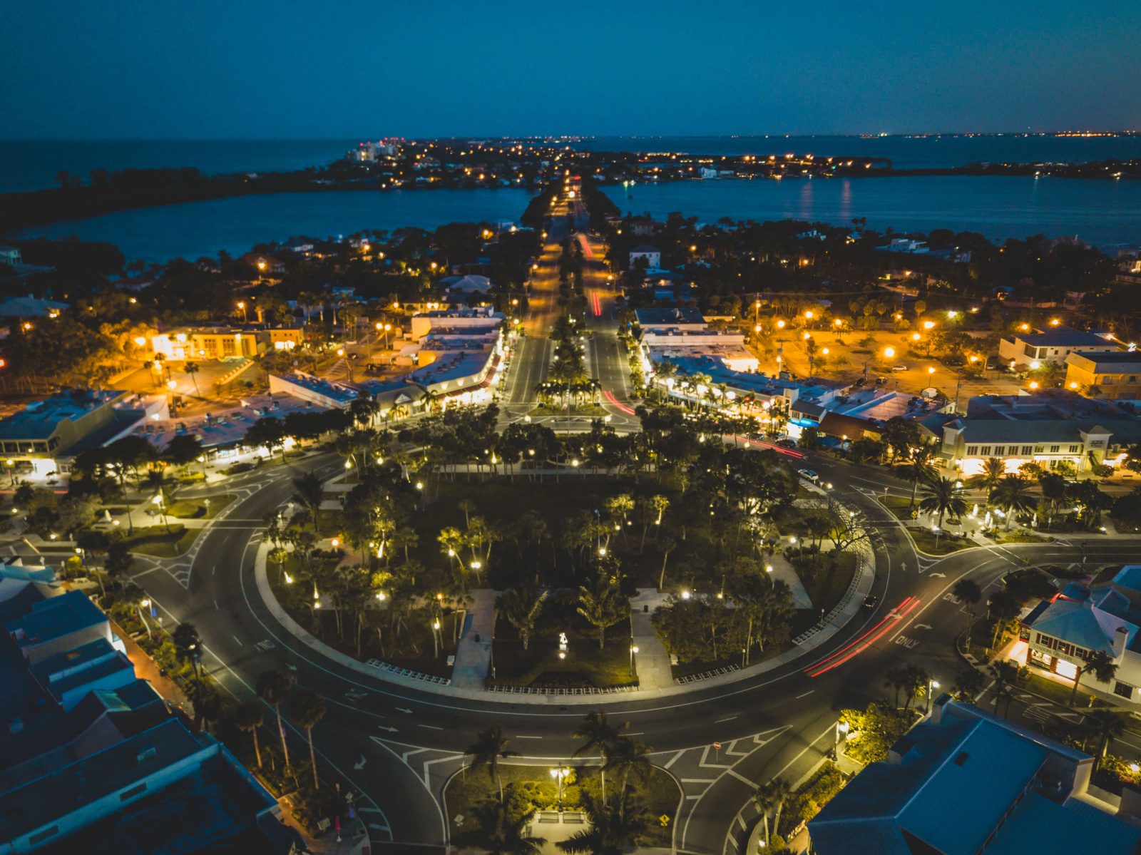 Aerial of St. Armands Circle