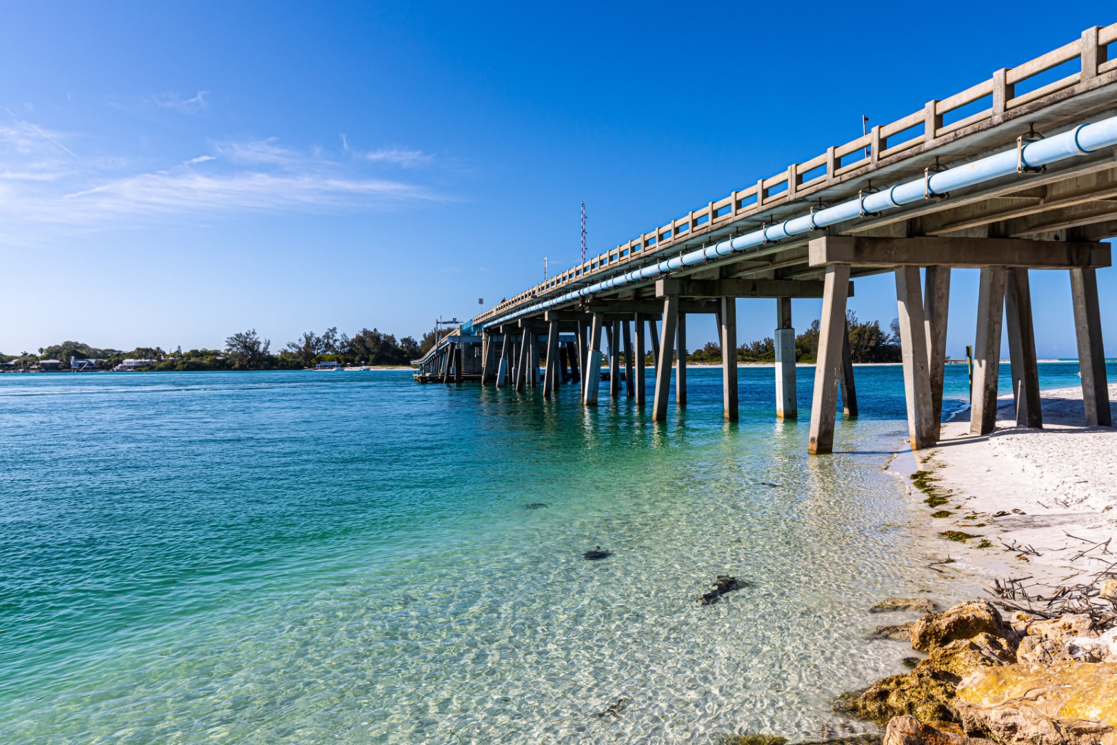 Bridge Over Longboat Pass, Coquina Beach, Breadenton, Florida, U